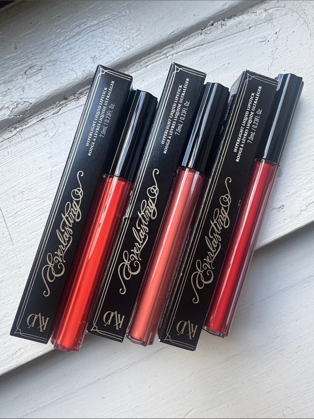 Kay Von D Everlast Liquid Lipstick Trio - NIB